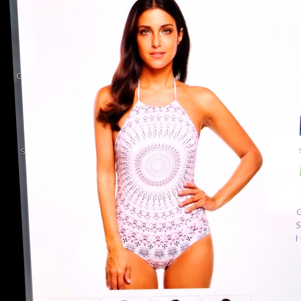 Ekouaer Women's One piece halter bathing suit
